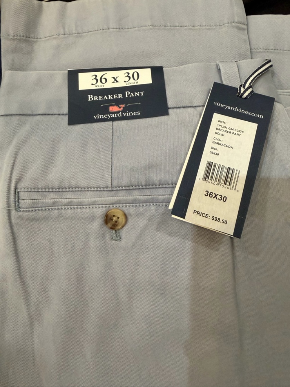 Vineyard Vines Breaker Pant in Barracuda Gray